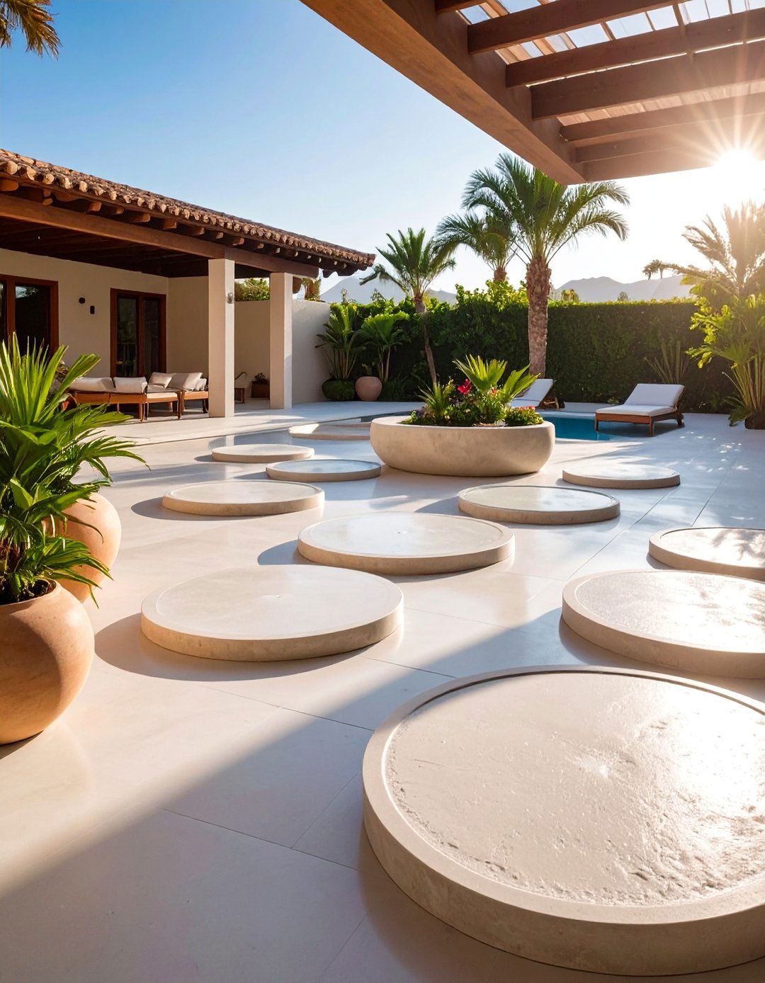 Salt Finished Concrete Patio Texture - 20 Concrete Patio Ideas on a Budget