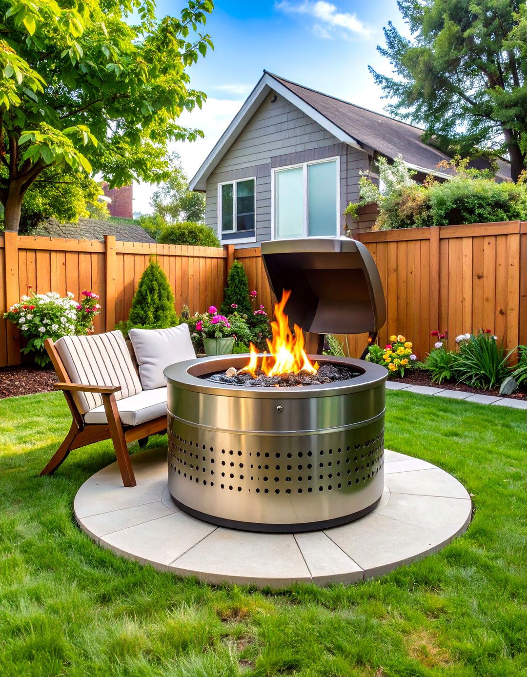 Salvaged Material Wood Burning Fire Pit - 20 Wood Burning Fire Pit Ideas