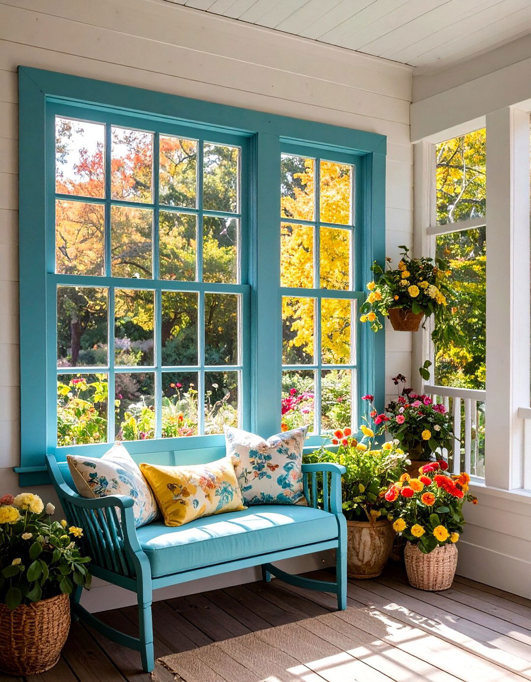 Salvaged or Reclaimed Window for Charm - 20 Small Screened-in Porch Ideas