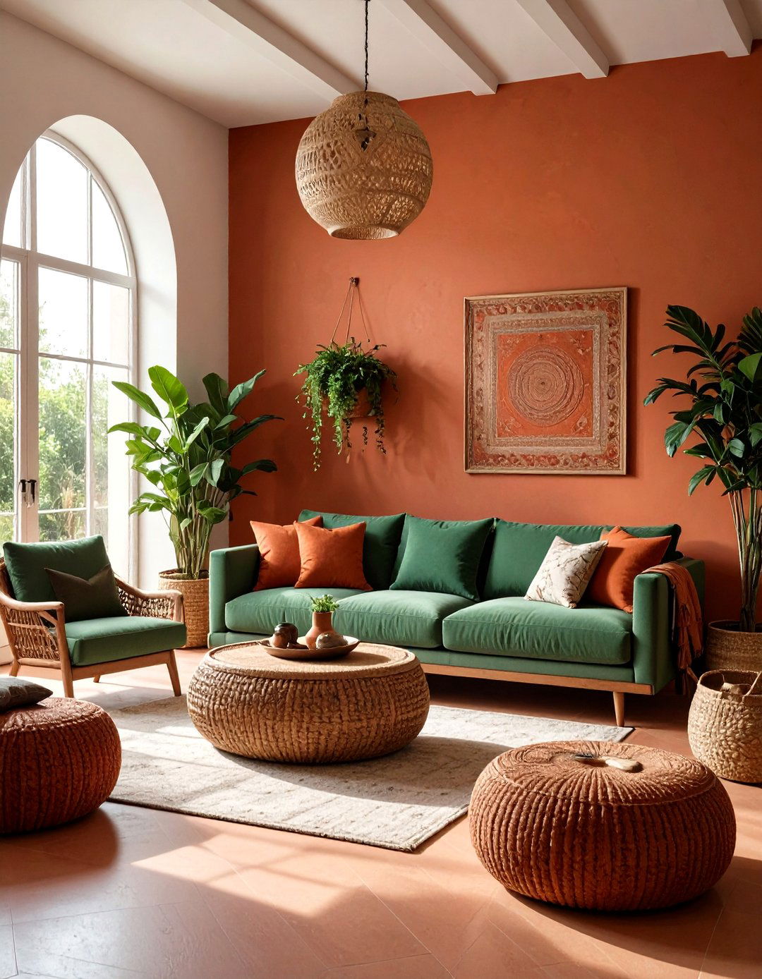 Saturate Walls in Jewel Tone Neutrals - 20 Bohemian Moroccan Living Room Ideas