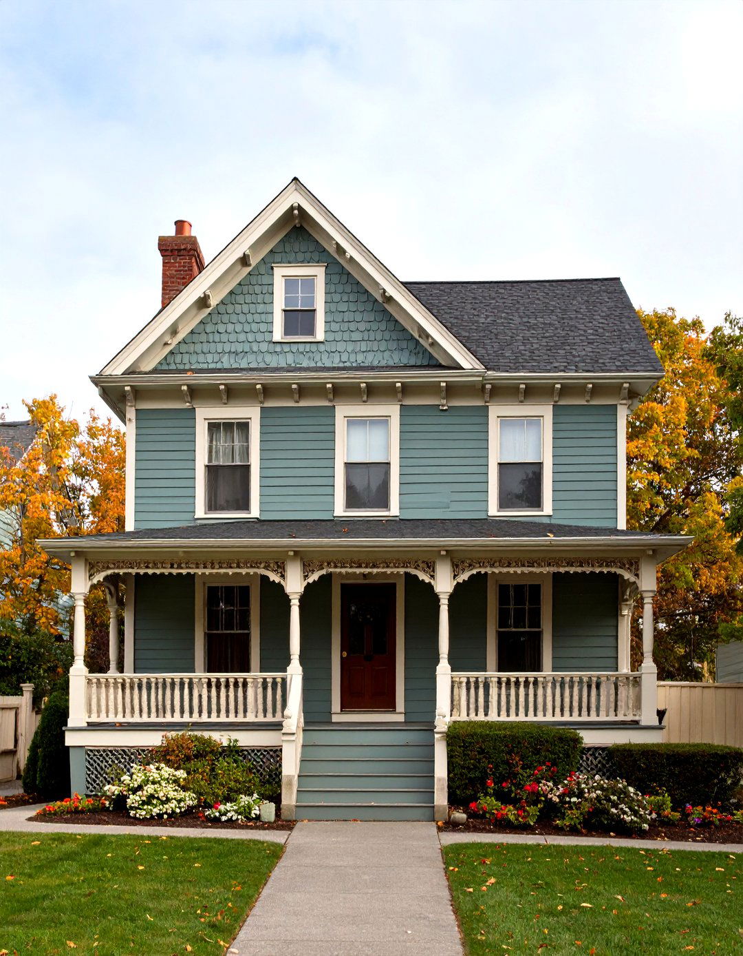 Saybrook SageCalming Sage Green Victorian House Color - 20 Green Victorian House Colors