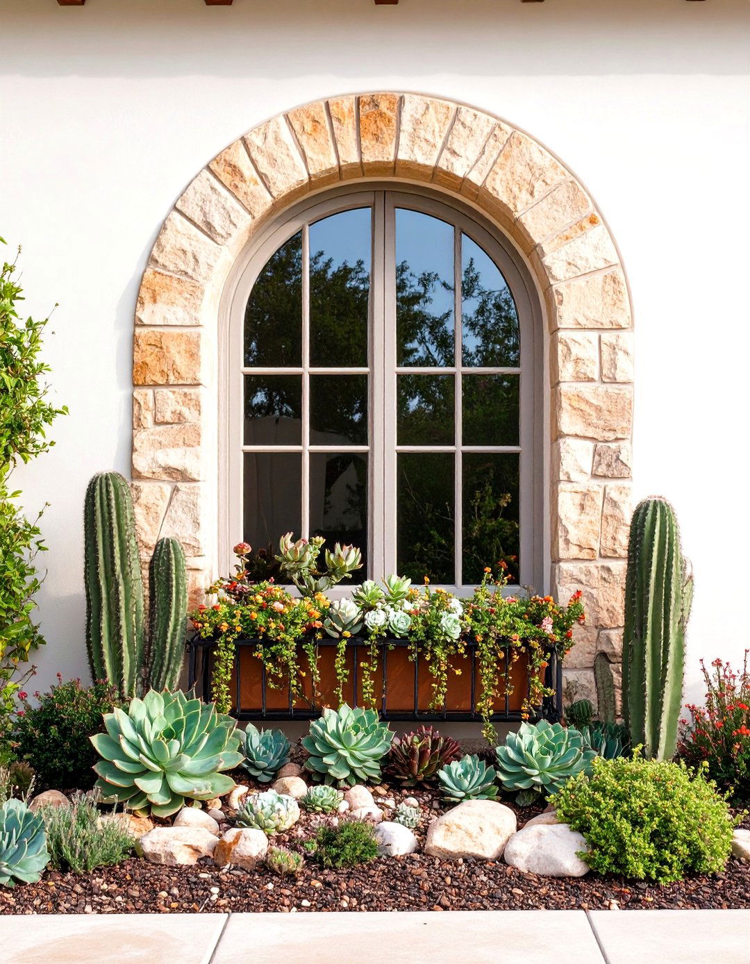 Scalloped Arch Spanish Style Window - 20 spanish style windows