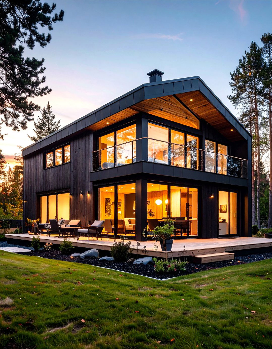 Scandinavian Black Stain Wood Shed - 20 wood shed ideas