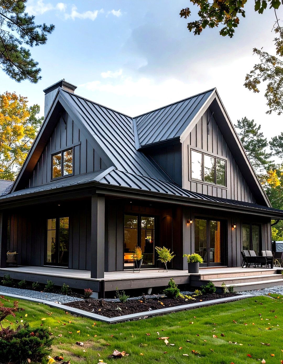 Scandinavian CabinInspired Matte Graphite - 20 Dark Grey House Exterior Ideas