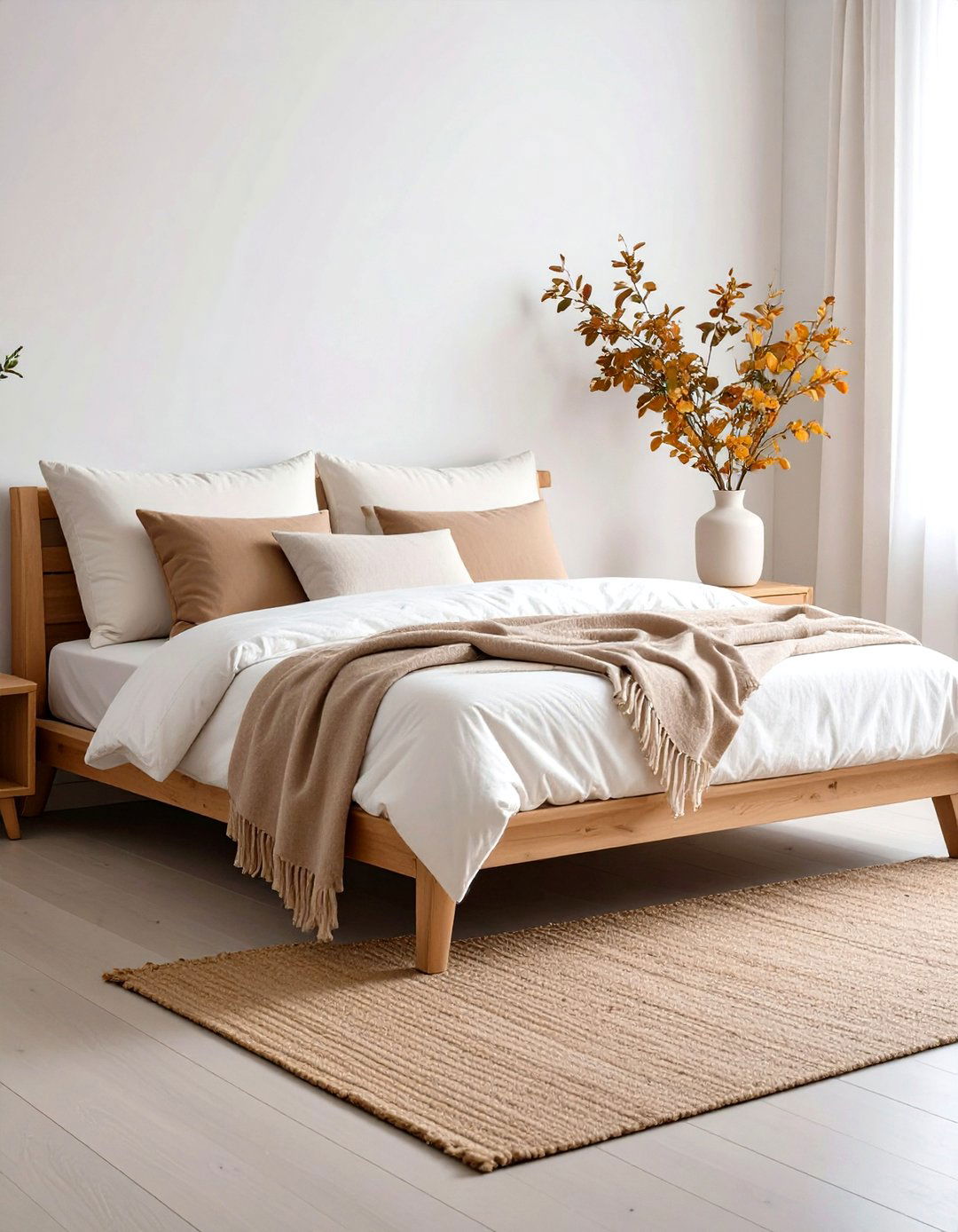 Scandinavian Futon Bedroom Palette in Soft Neutrals - 20 Futon Bedroom Ideas