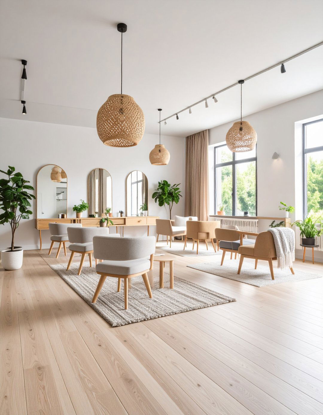 Scandinavian Influence - 20 Salon Interior Design Ideas