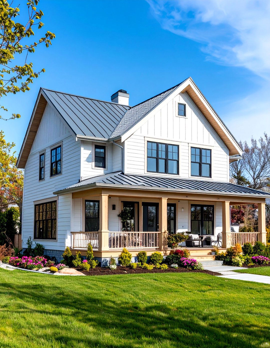 Scandinavian Inspired Cape Cod House with Light Wood Accents - 20 Modern Cape Cod House Ideas