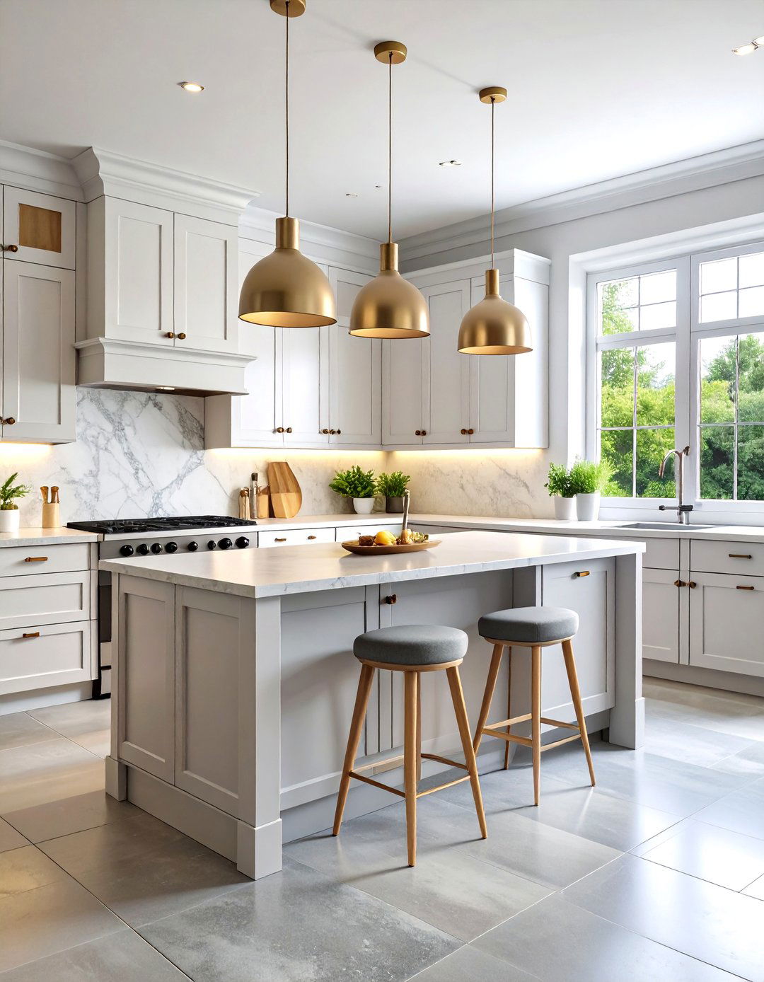 Scandinavian Inspired Kitchen with Slate Floors - 20 Kitchens With Slate Floors