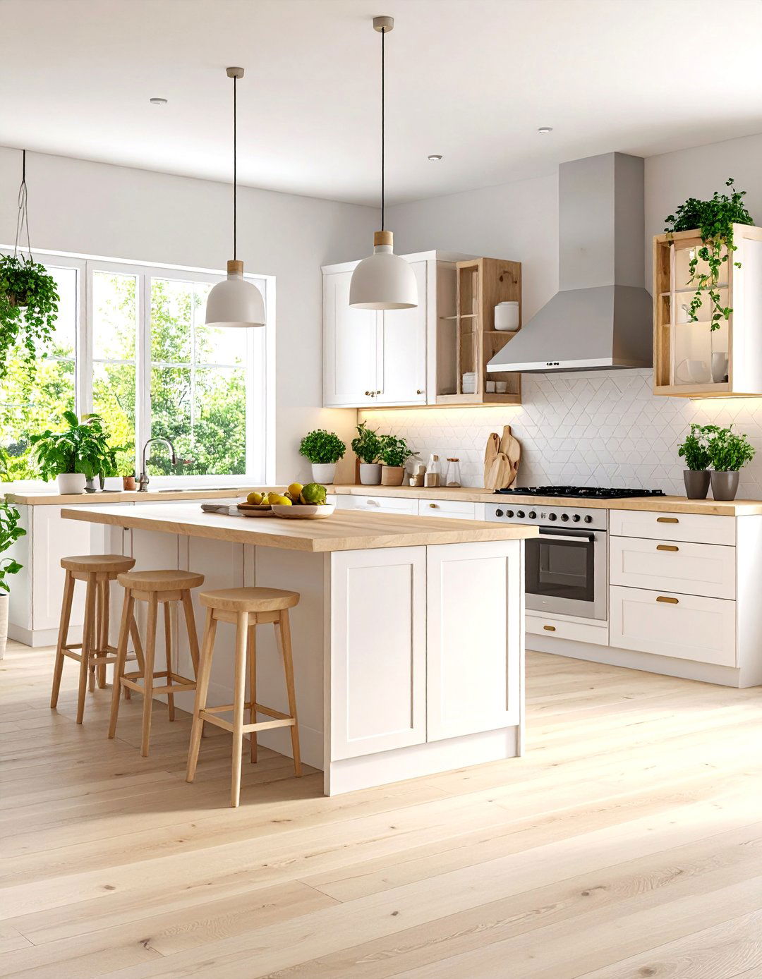 Scandinavian Inspired Kitchens With Wood Floors - 20 Kitchens With Wood Floors