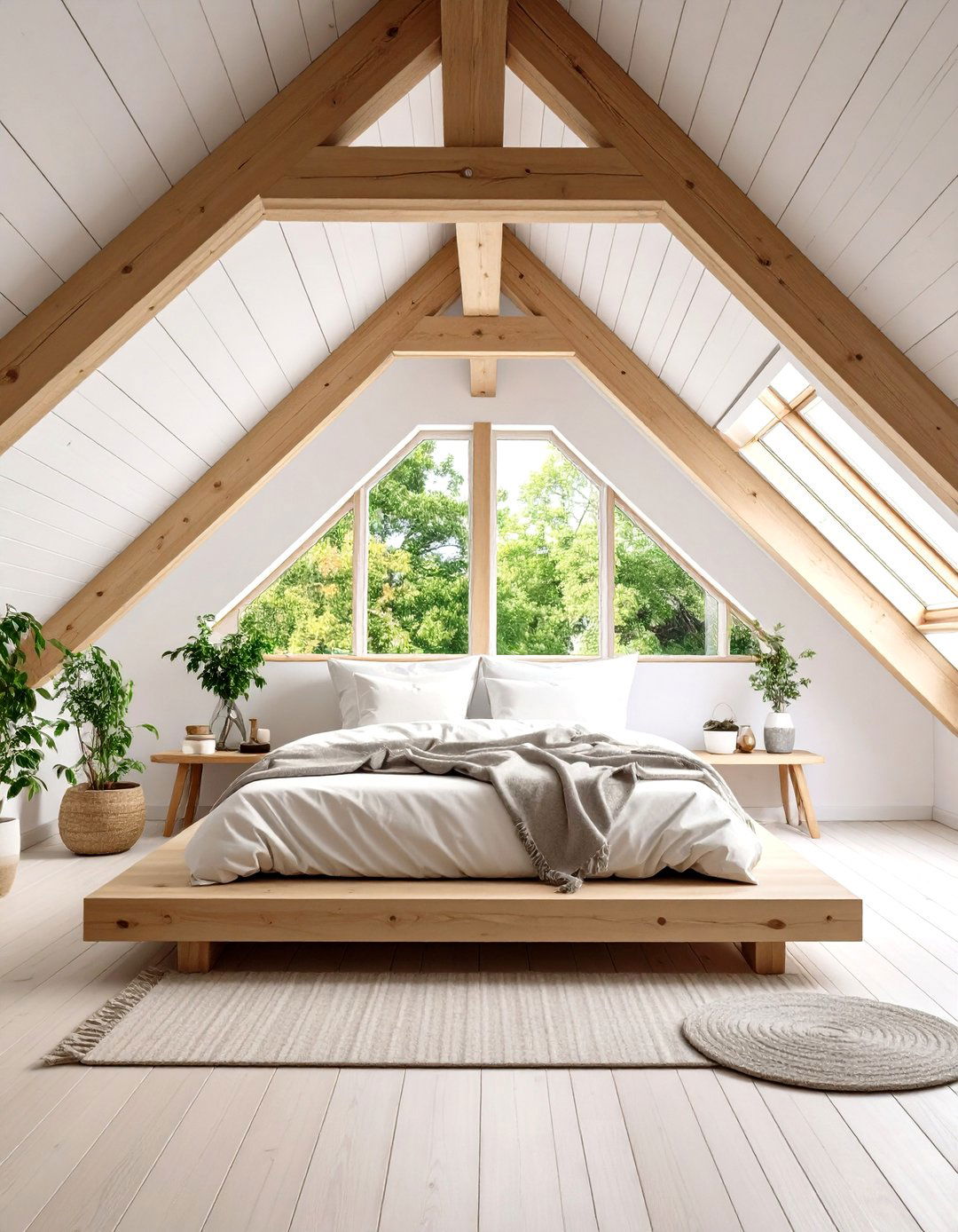 Scandinavian Inspired Low Ceiling Small Attic Room Bedroom - 20 Low Ceiling Small Attic Room Ideas