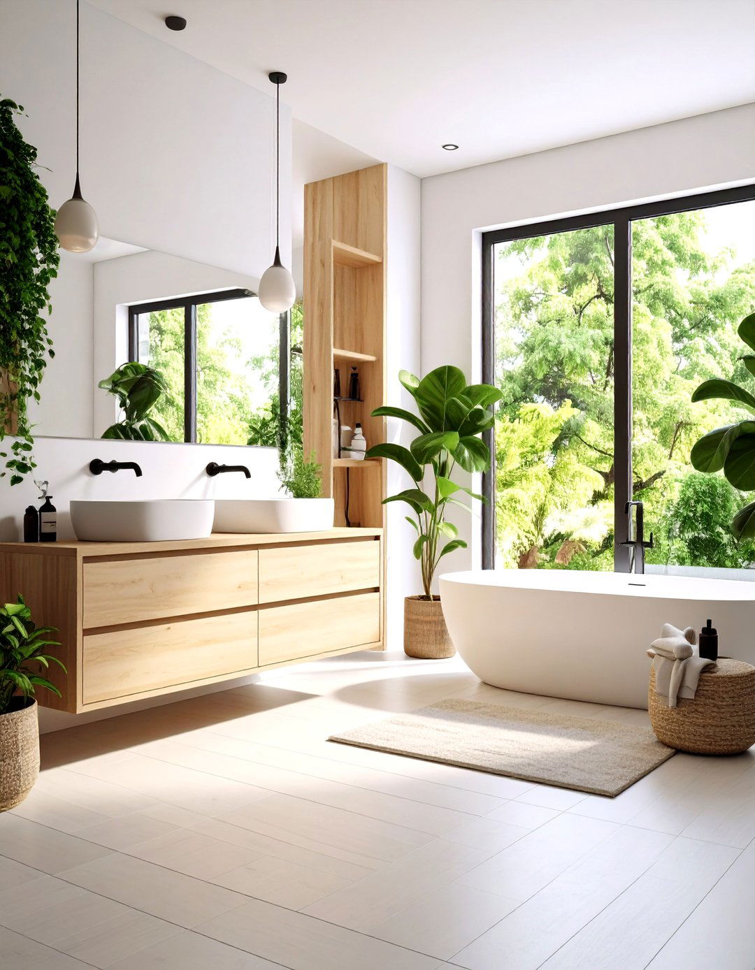 Scandinavian Inspired Mid Century Modern Bathroom - 20 Mid-century Modern Bathroom Ideas