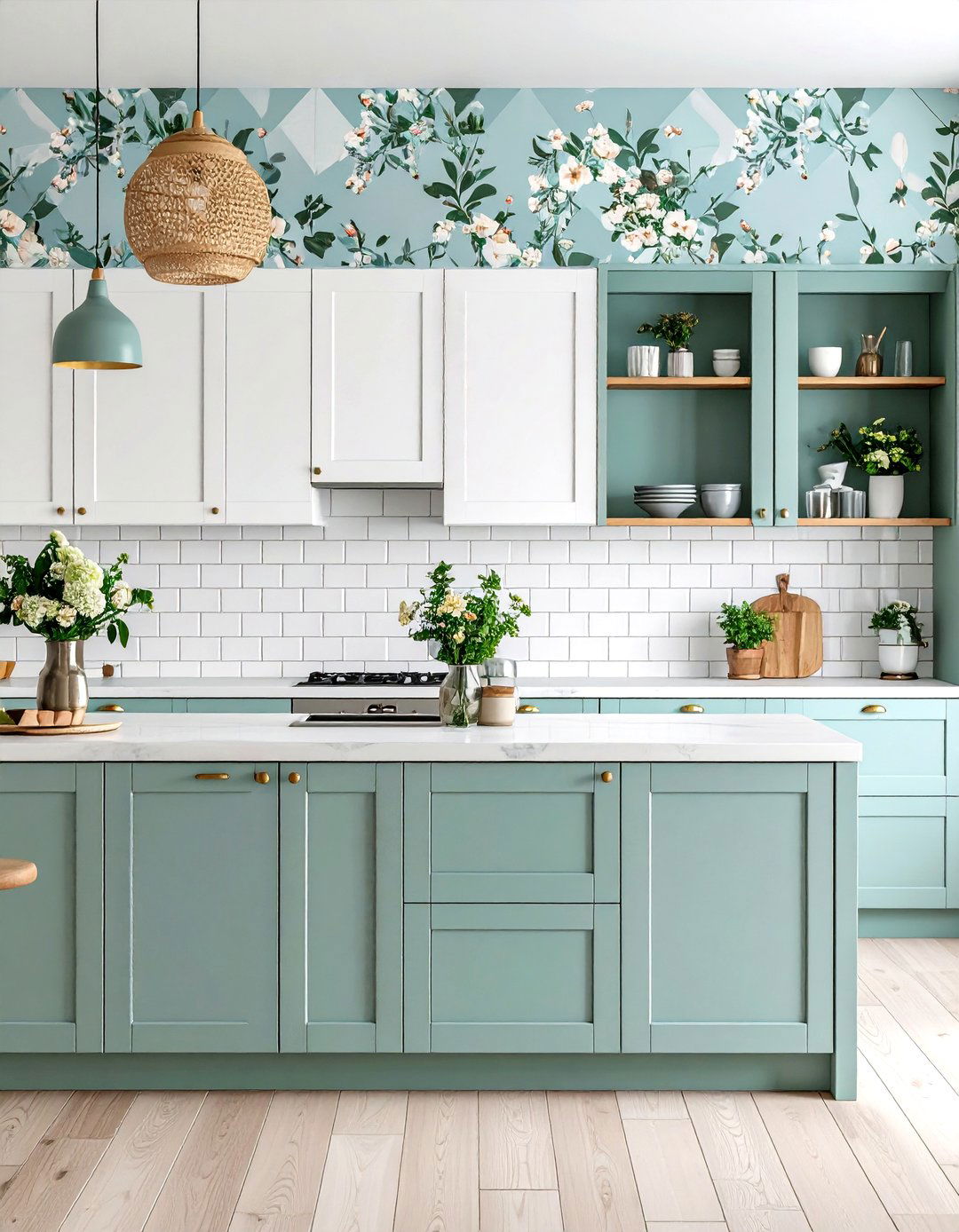 Scandinavian Kitchen Wallpaper Simplicity - 20 Kitchen Wallpaper Ideas
