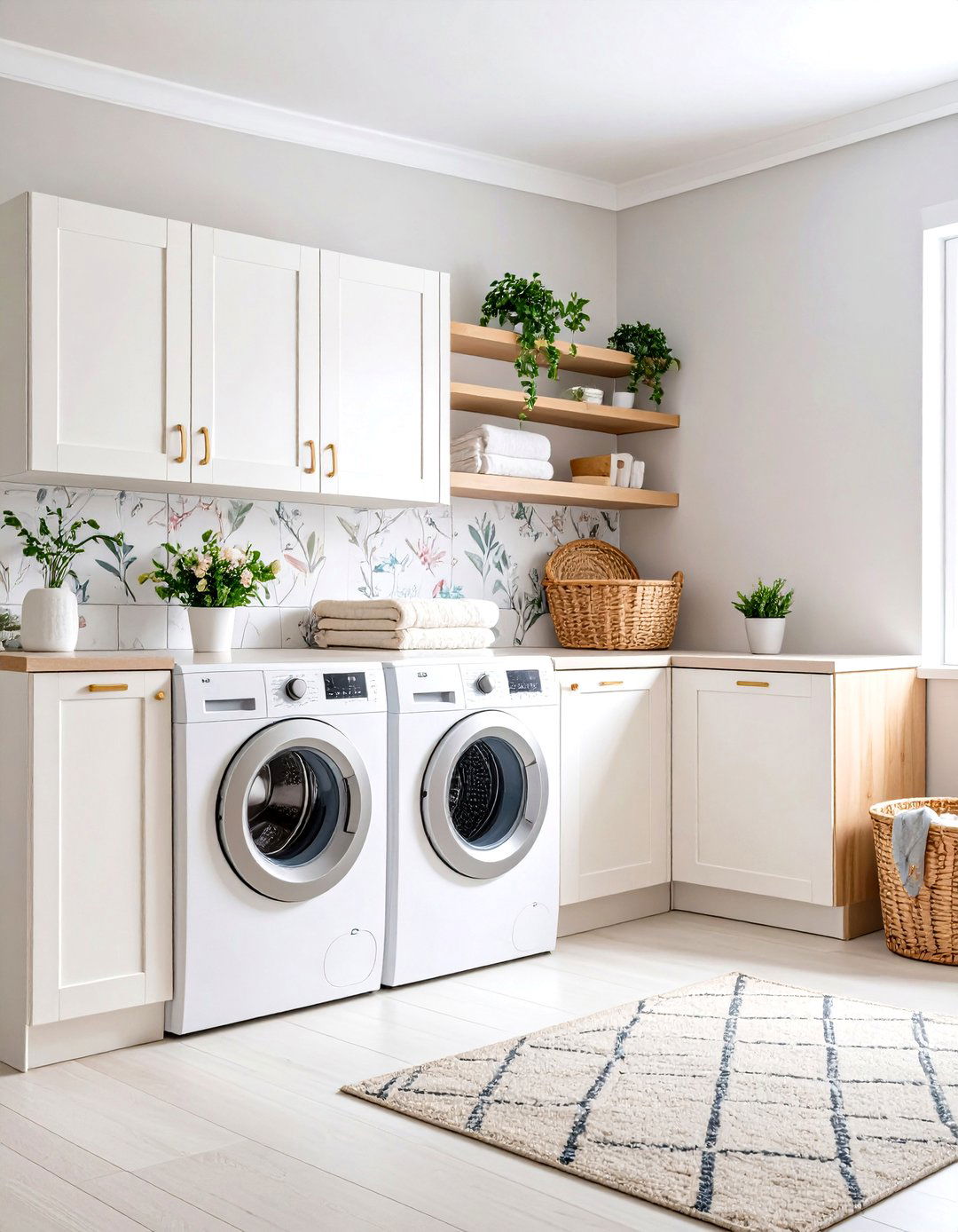 Scandinavian Laundry Room Wallpaper Minimalism - 20 Laundry Room Wallpaper Ideas