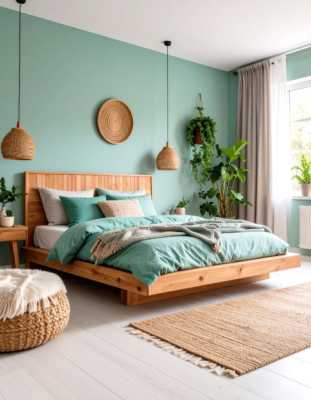 Scandinavian Light Teal Bedroom Haven - 20 Teal Bedroom Ideas