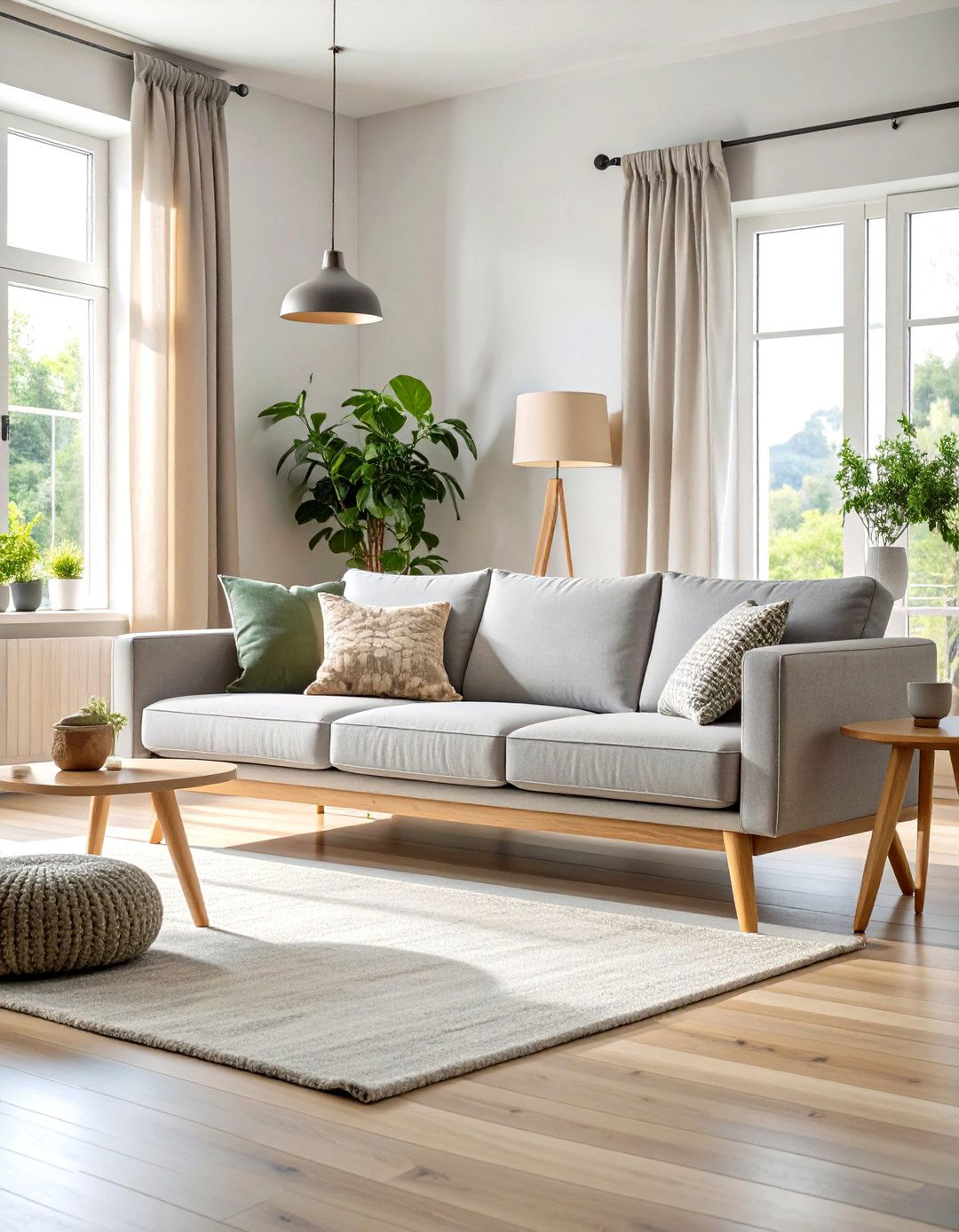 Scandinavian Living Room Couch with Clean Lines - 20 Living Room Couch Ideas