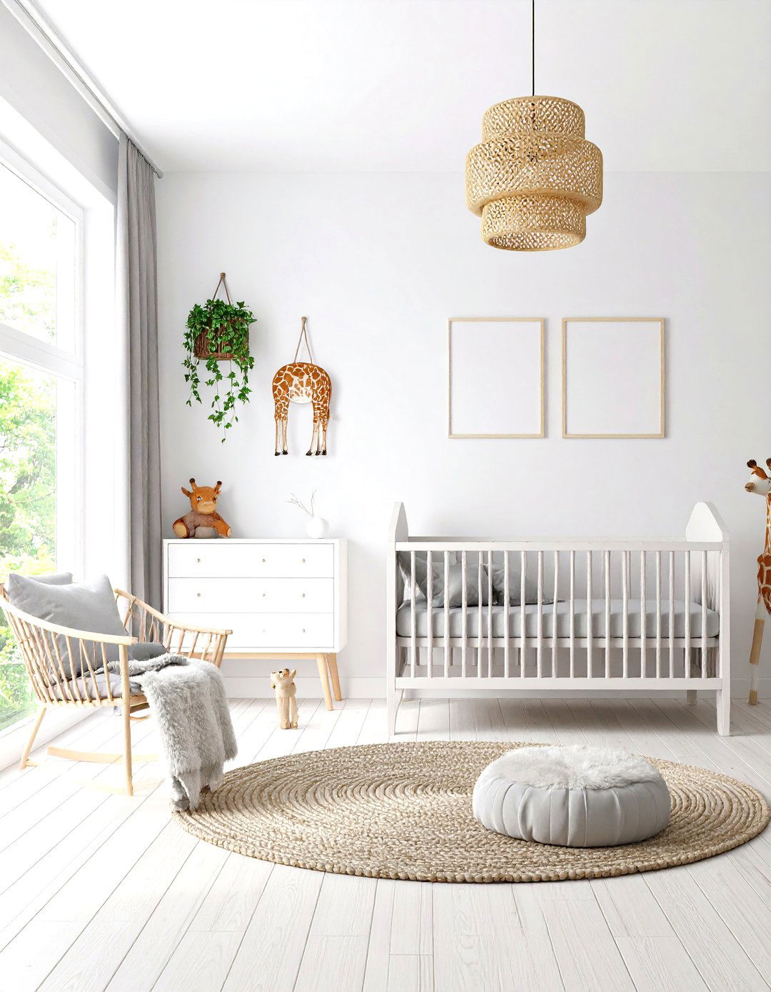 Scandinavian Minimal Giraffe Nursery - 20 Giraffe Nursery Ideas