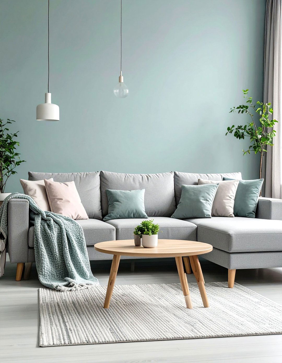 Scandinavian Minimalist Grey Sectional - 20 Grey Sectional Living Room Ideas