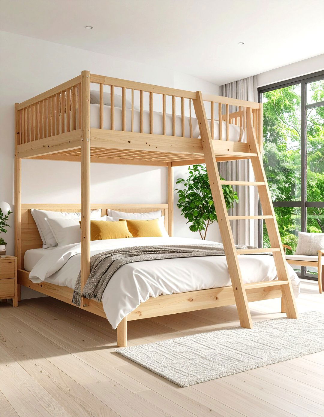 Scandinavian Minimalist Loft Bed - 20 Loft Bed Ideas
