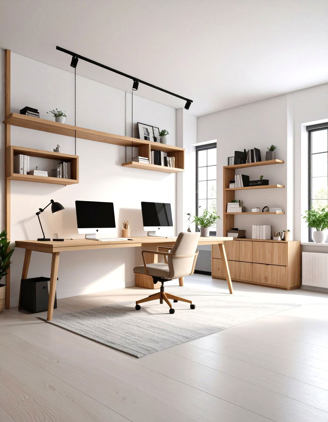 Scandinavian Minimalist Modern Home Office - 20 Modern Home Office Ideas