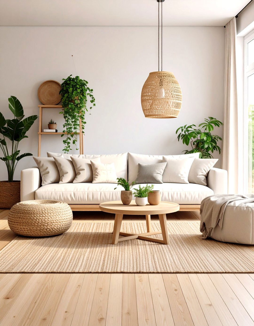 Scandinavian Minimalist White Couch Living Room - 20 White Couch Living Room Ideas