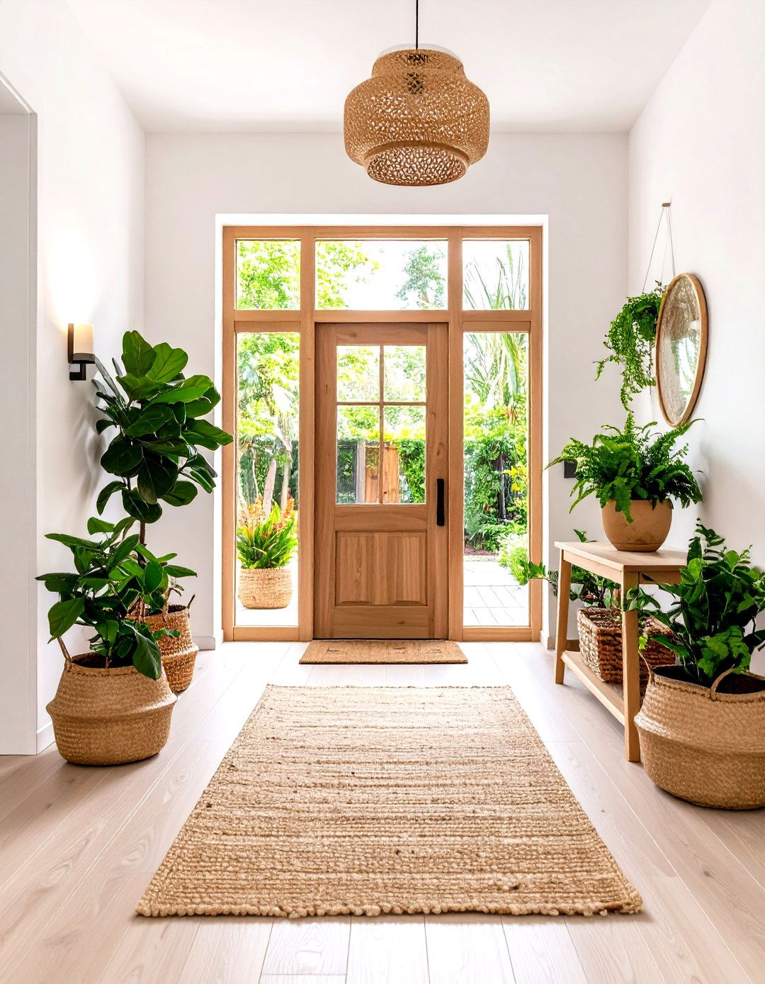 Scandinavian Modern Entryway with Natural Elements - 20 Modern Entryway Ideas