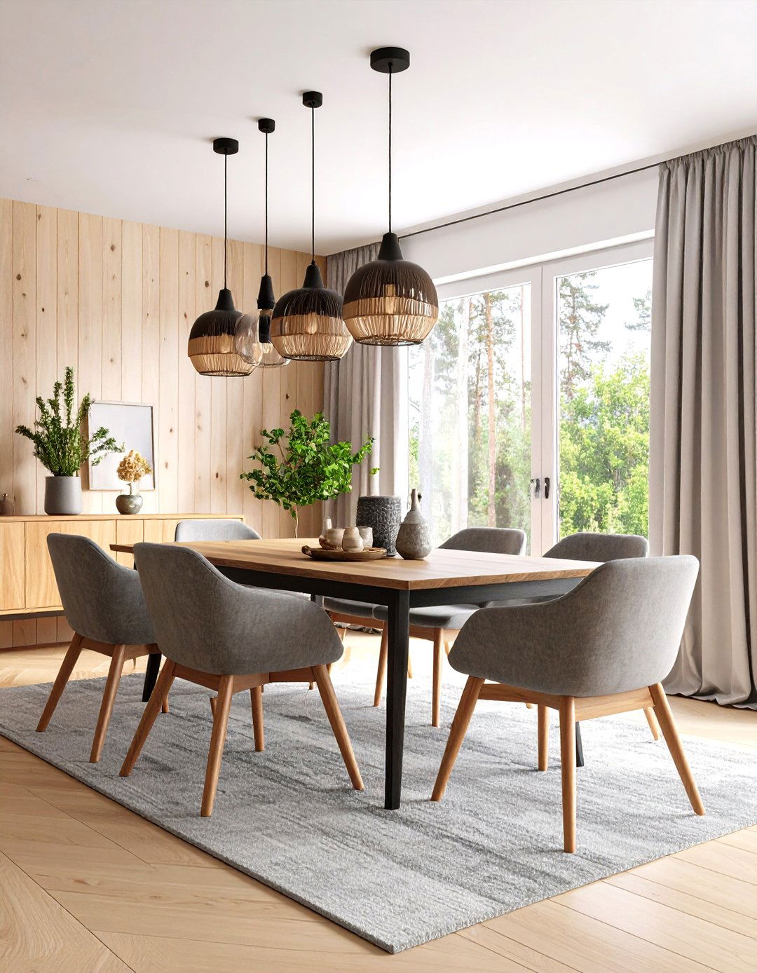 Scandinavian Noir Masculine Dining Room - 20 masculine dining room ideas