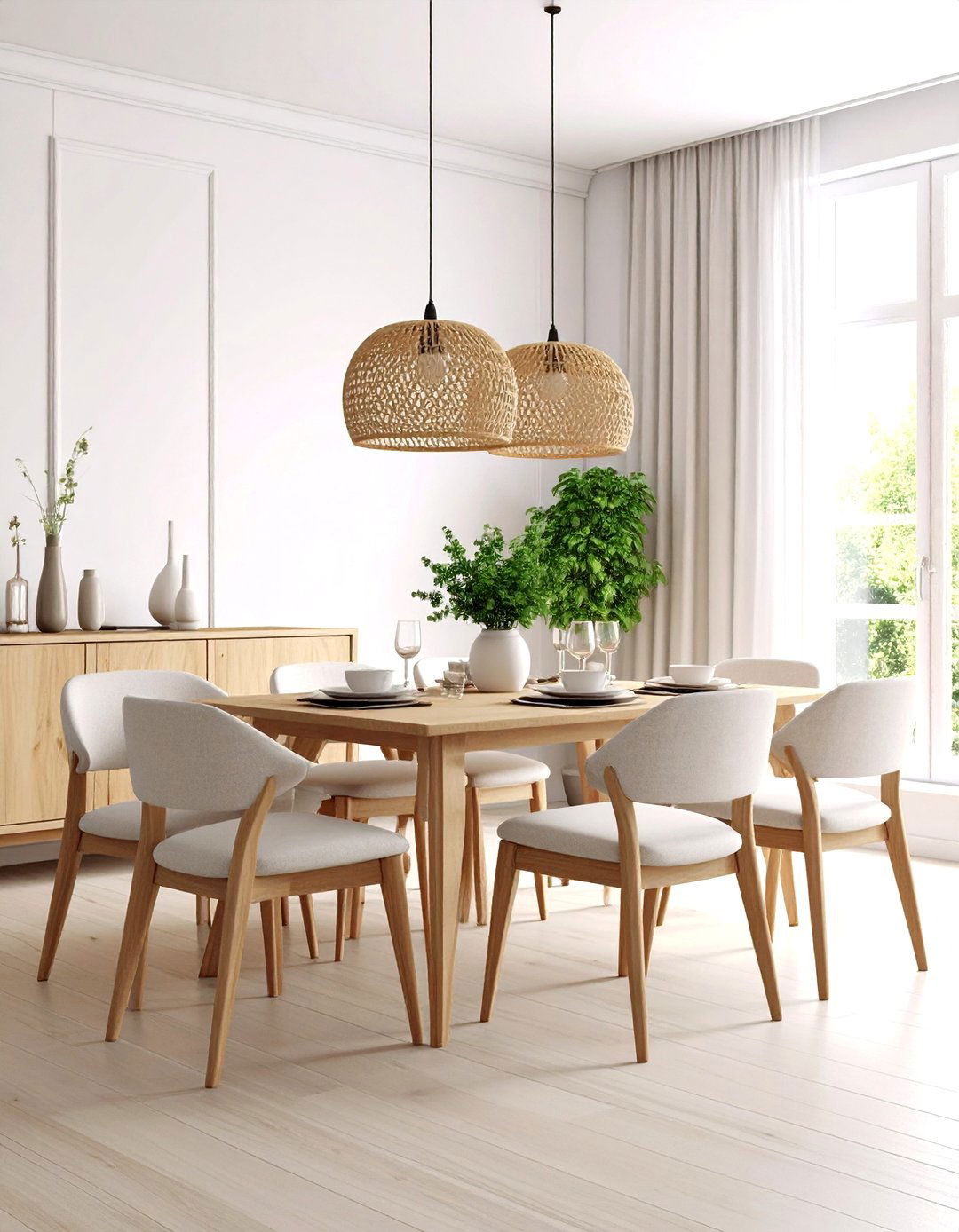 Scandinavian Parisian Fusion Dining Room - 20 Parisian Dining Room Ideas