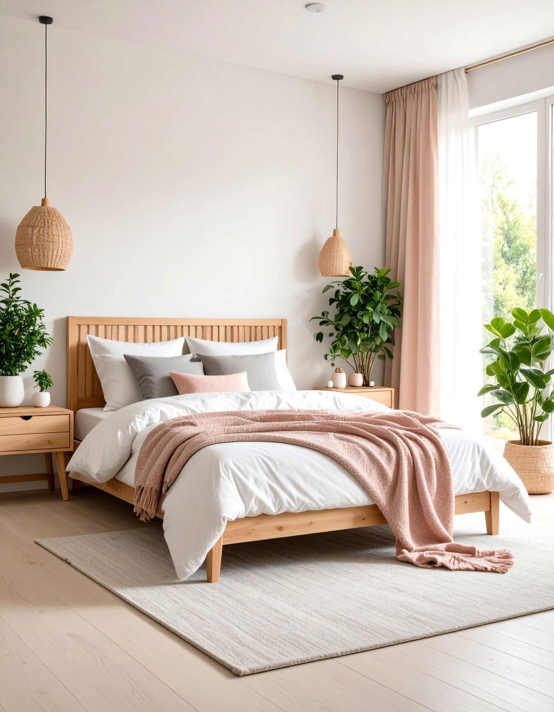 Scandinavian Pink and Grey Bedroom - 20 Pink and Grey Bedroom Ideas