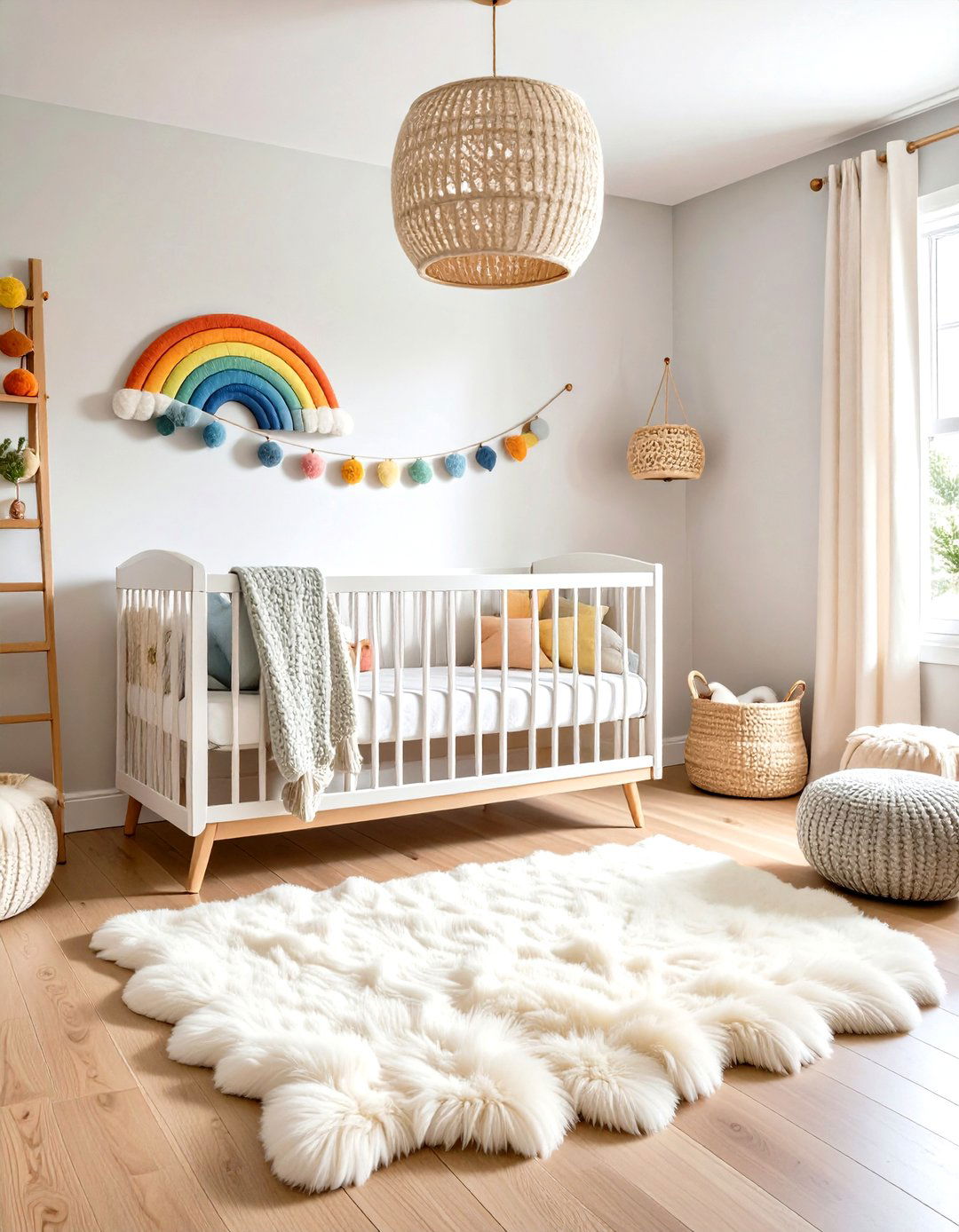 Scandinavian Rainbow Nursery Hygge - 20 Rainbow Nursery Ideas