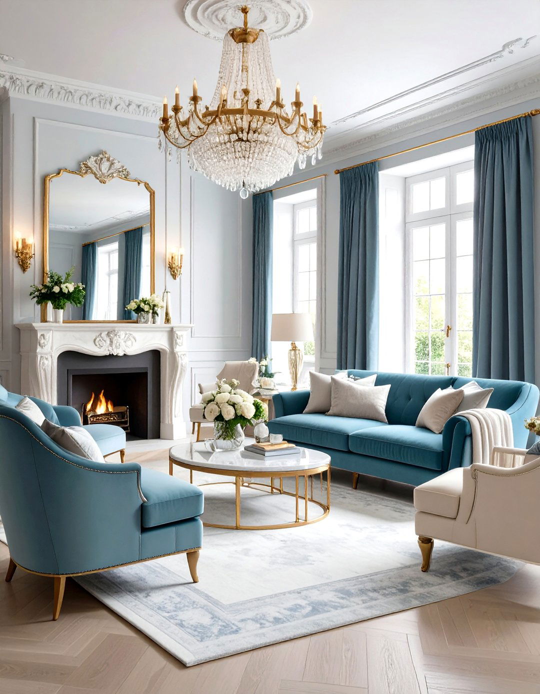 Scandinavian Royal Living Room with Modern Minimalism - 20 Royal Living Room Design Ideas