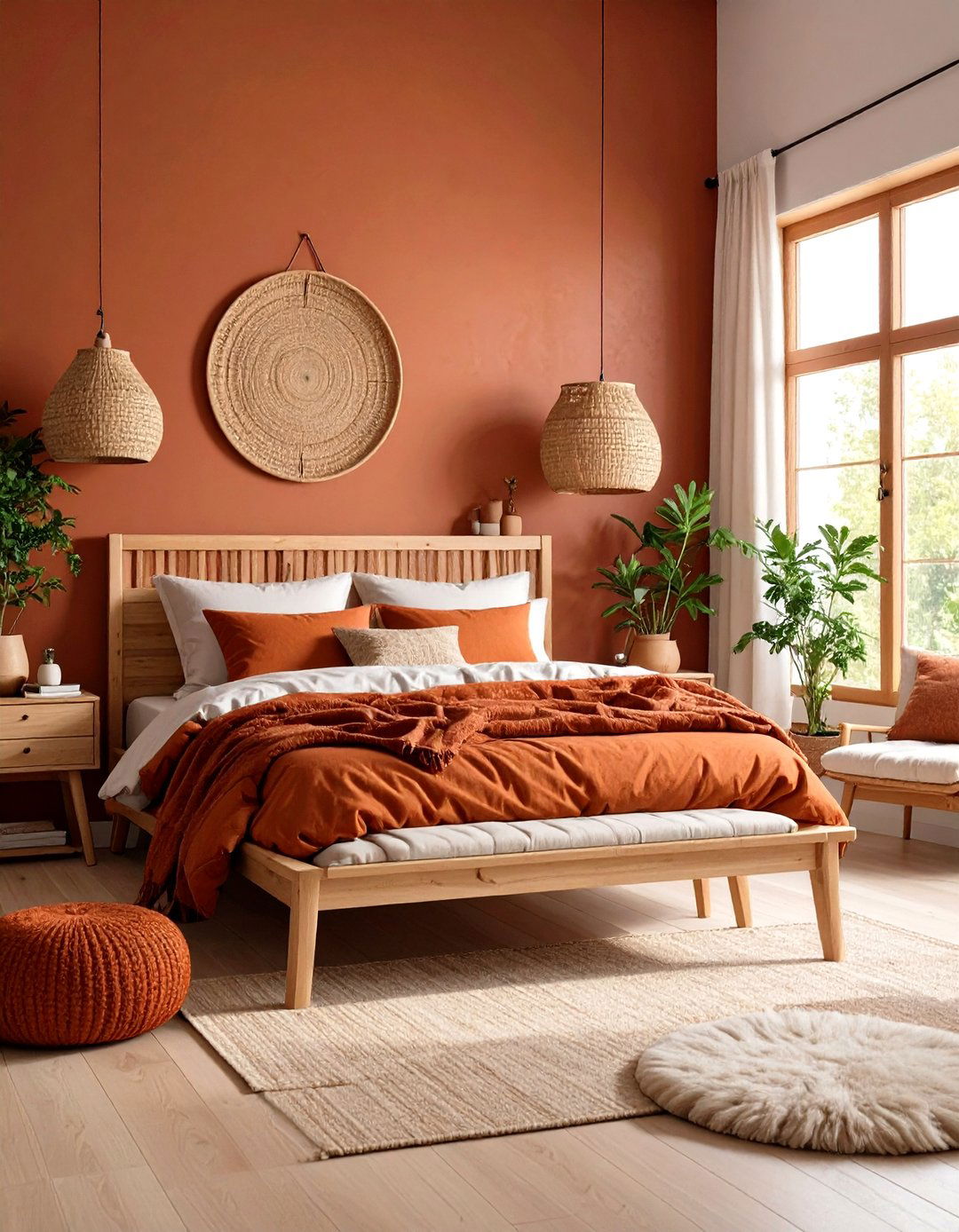 Scandinavian Rust Bedroom Haven - 20 Rust Bedroom Ideas