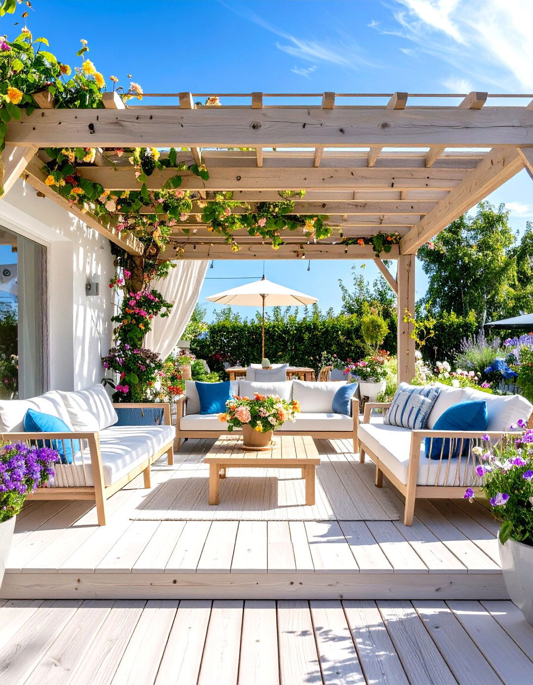 Scandinavian Simplicity Patio With a Pergola - 20 Patio With a Pergola Ideas