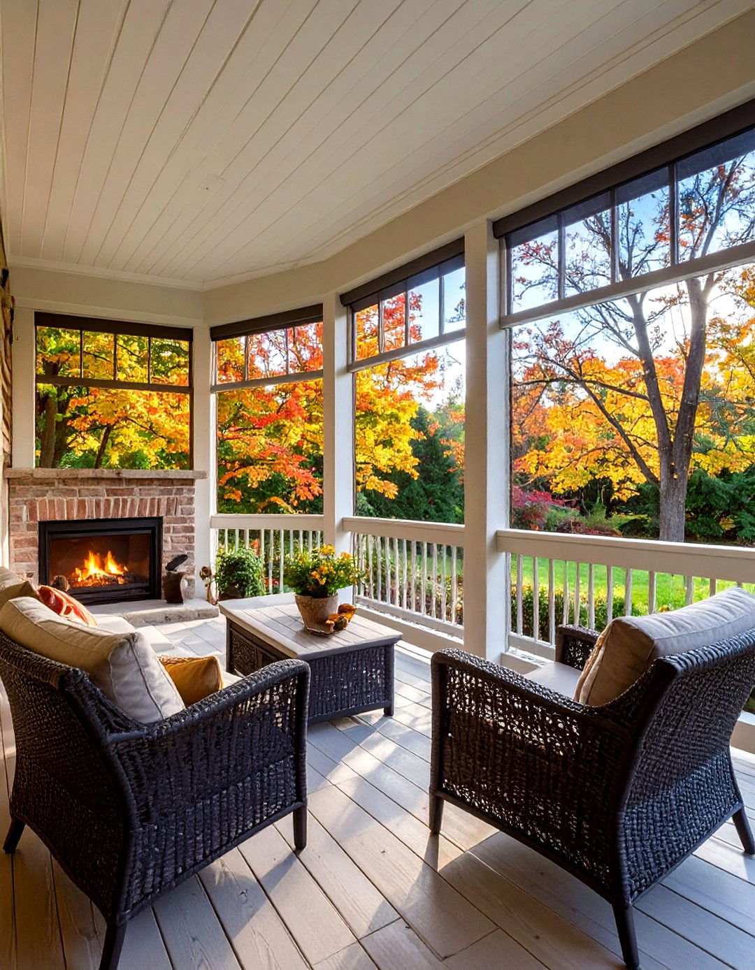 Screen Materials and Insect Protection - 20 Screened-in Porch With Fireplace Ideas