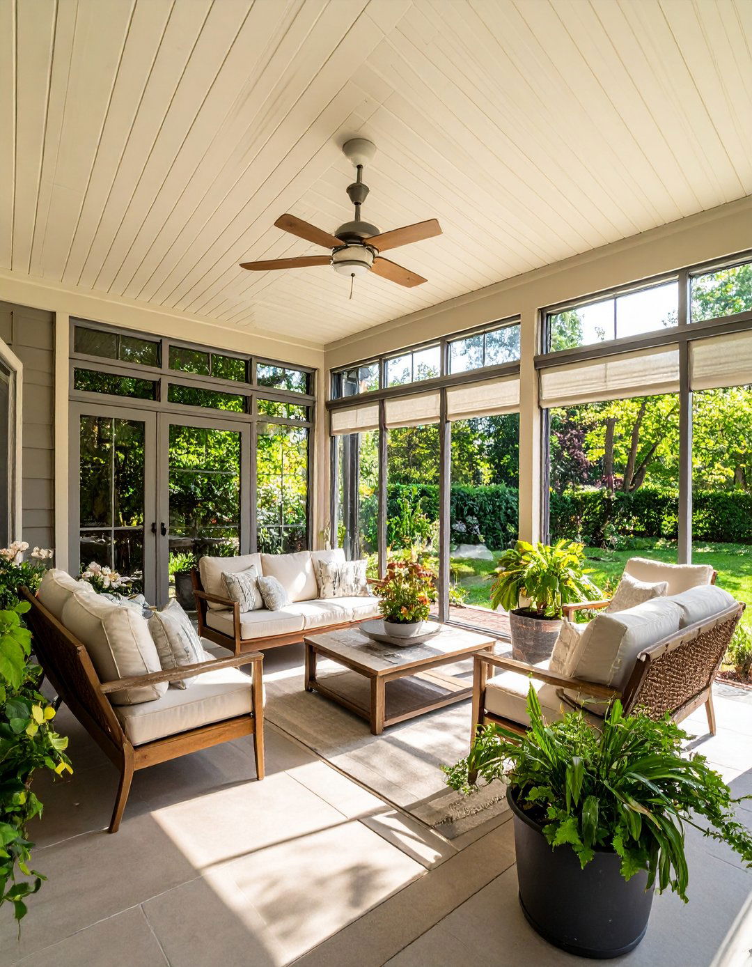 Screened Comfort Haven That Defeats Insects but Welcomes Breezes - 20 Enclosed Porch Ideas