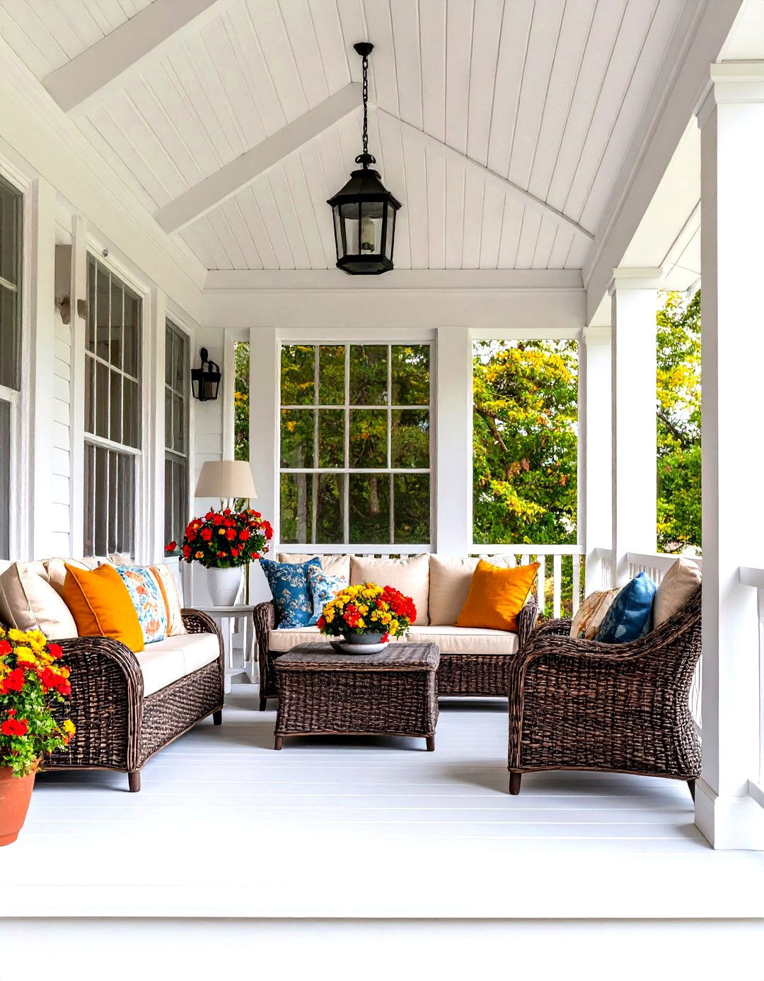 Screened In Three Season Cape Cod Front Porch - 20 Small Cape Cod Front Porch Ideas