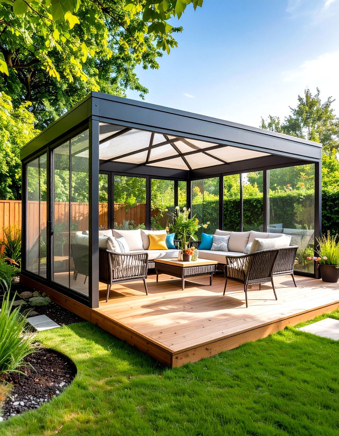 Screened Outdoor Pavilion - 20 Outdoor Pavilion Ideas
