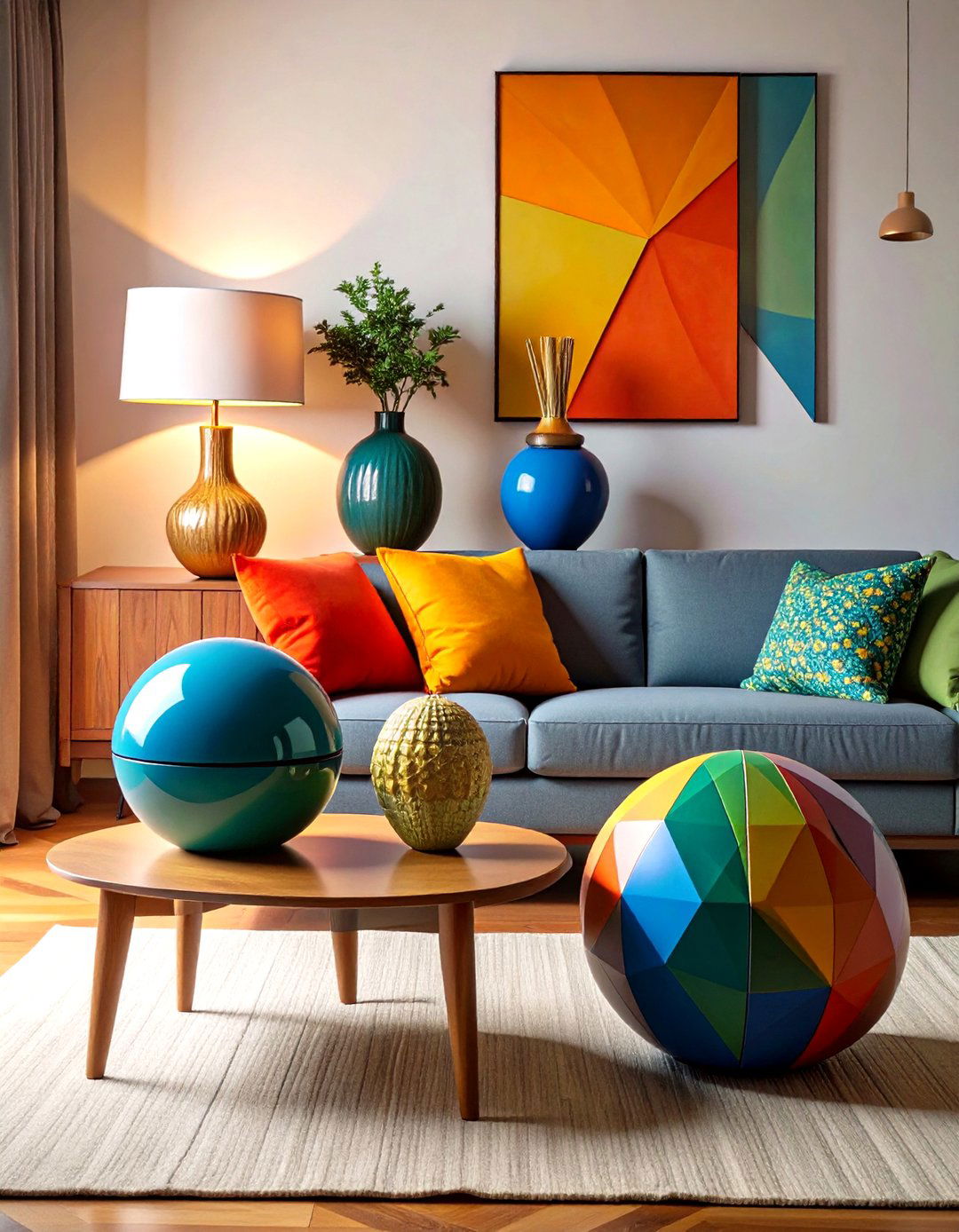 Sculptural Accessories as Functional Art - 20 Glam Living Room Ideas