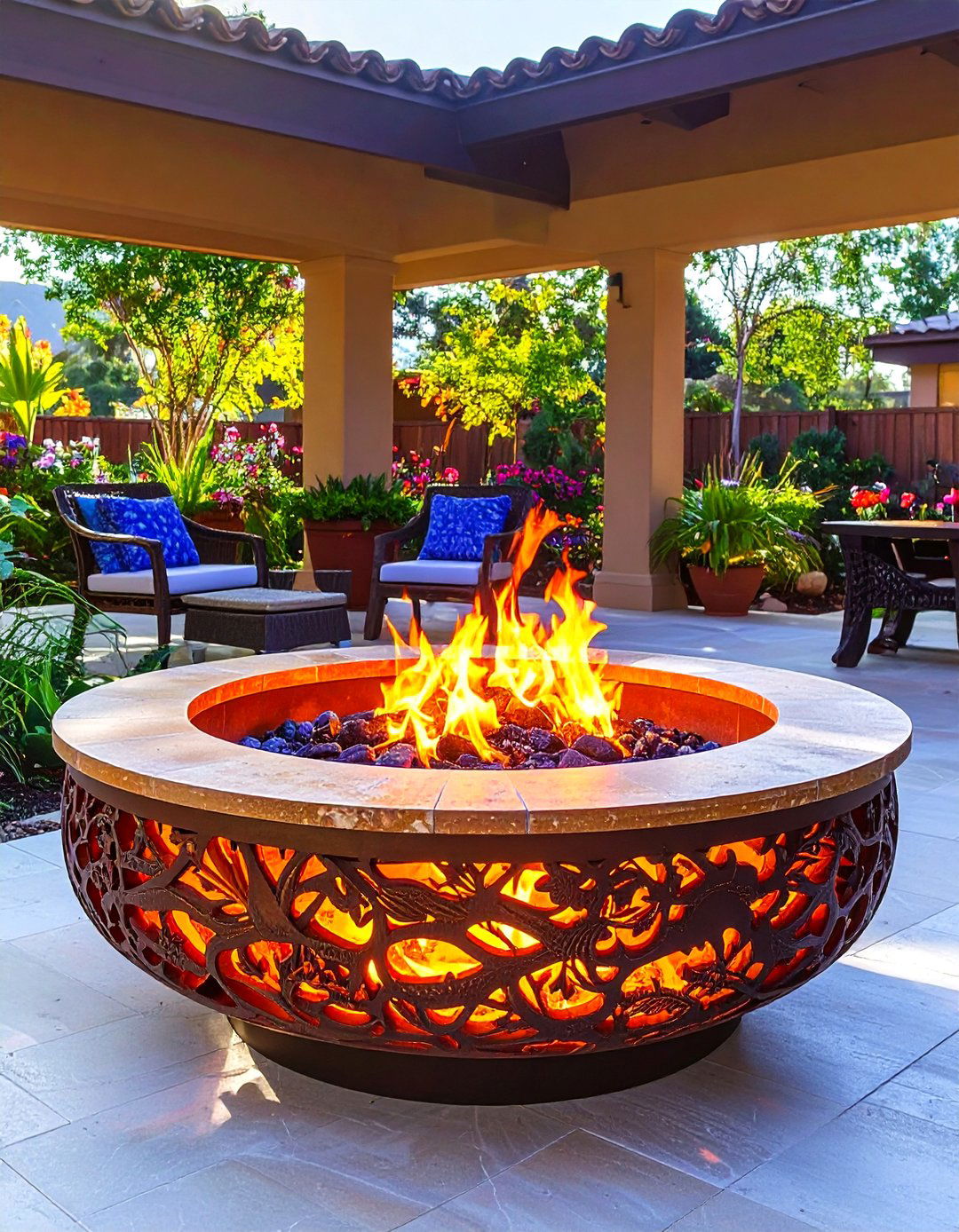 Sculptural Artistic Metal Fire Pit - 20 Metal Fire Pit Ideas
