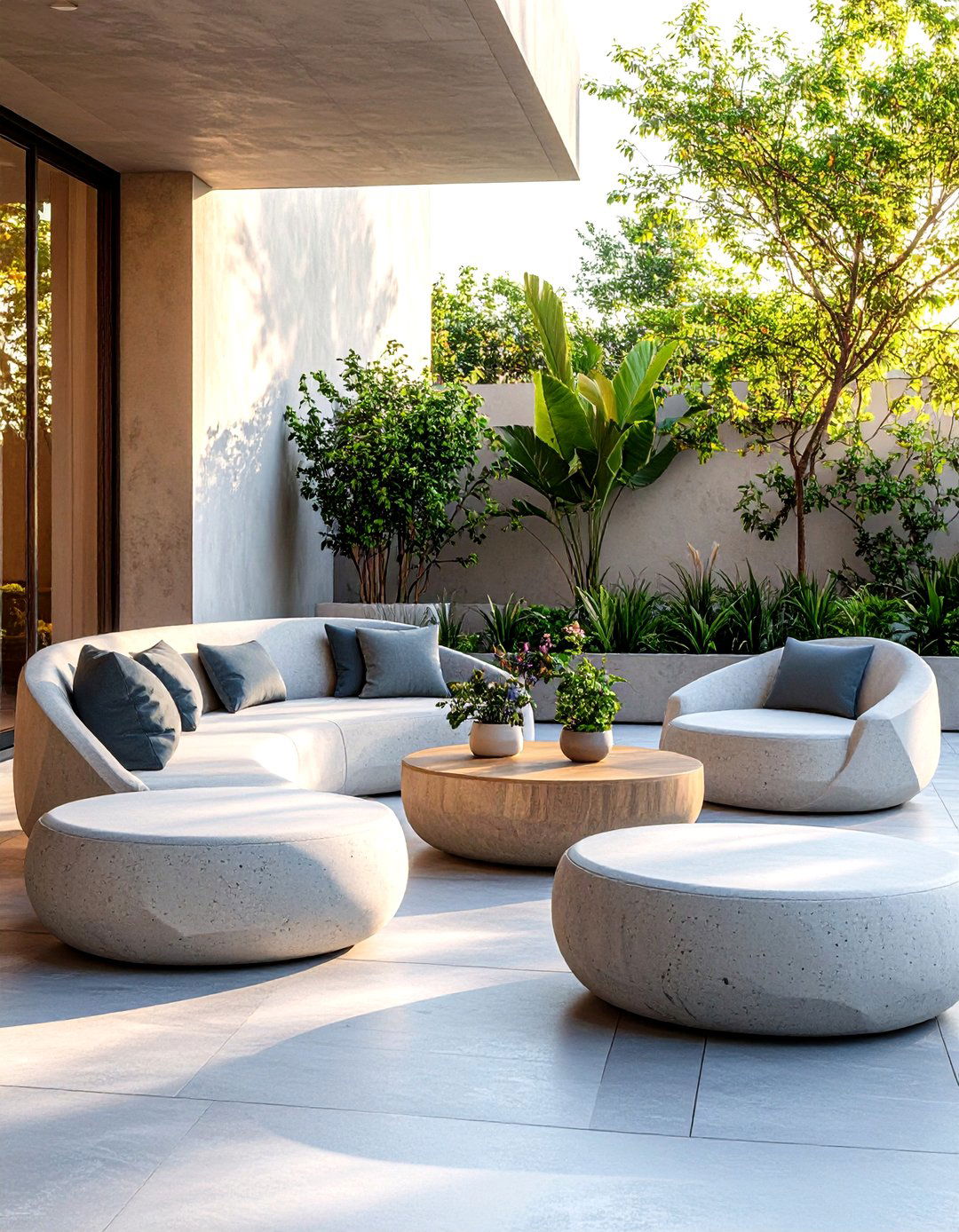 Sculptural Concrete Outdoor Furniture Designs - 20 Outdoor Furniture Ideas