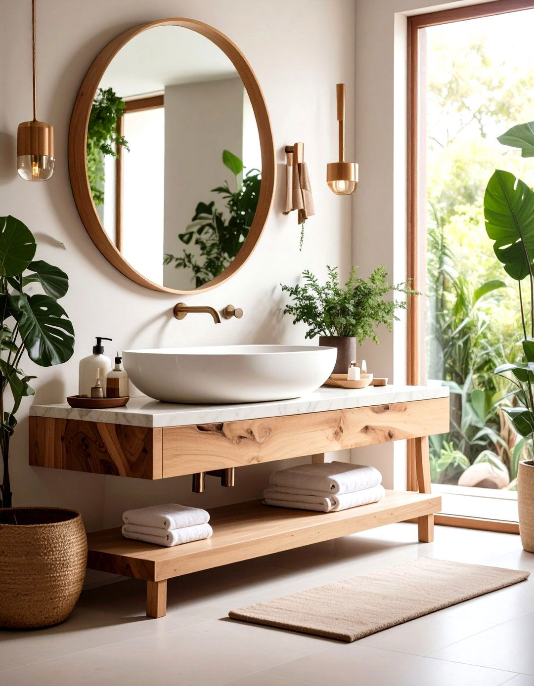 Sculptural Sink Statement Powder Room - 20 Eclectic Powder Room Ideas