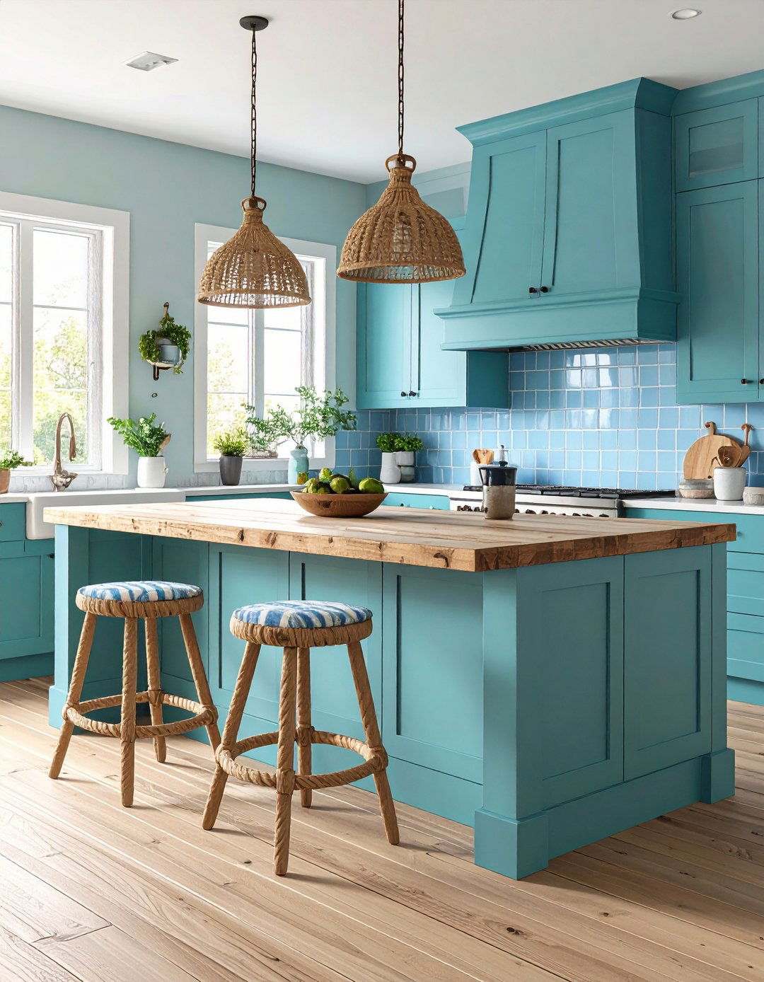 Sea Green and Cornflower Blue for Coastal Play - 20 Blue and Green Color Combos for Decorating