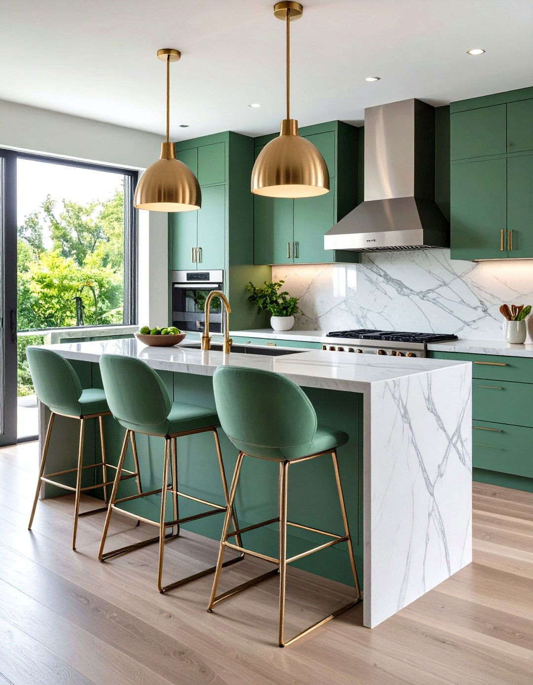 Seafoam Green Bar Stools and Seating - 20 Seafoam Green Kitchen Ideas