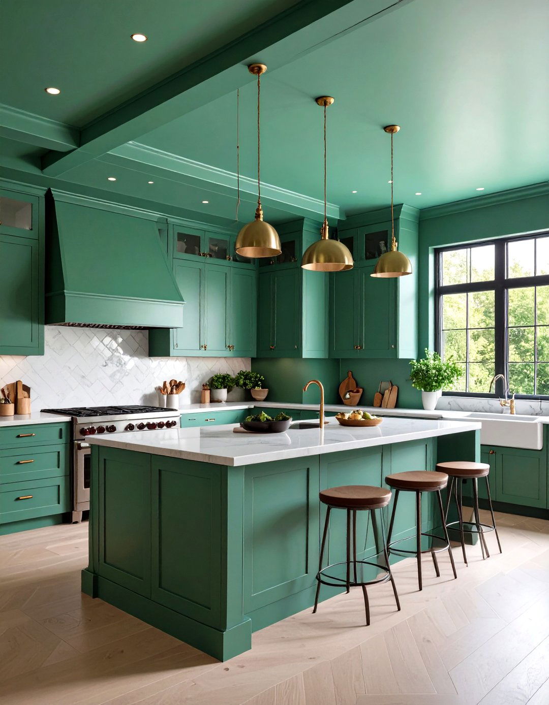 Seafoam Green Ceiling Paint - 20 Seafoam Green Kitchen Ideas