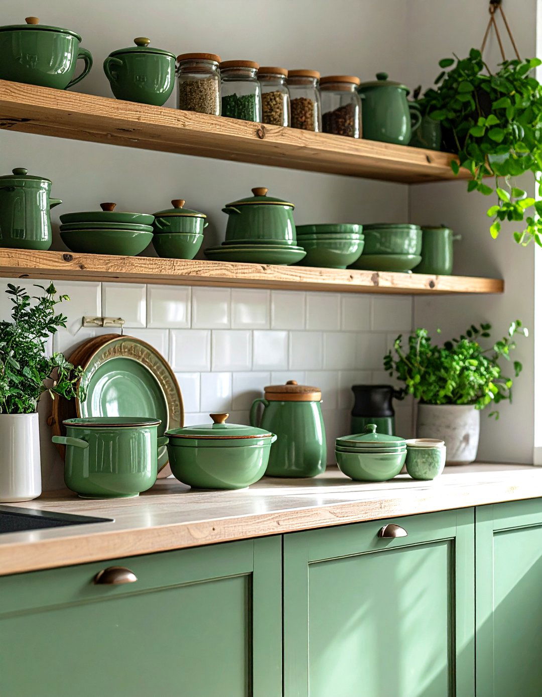 Seafoam Green Dishware and Accessories - 20 Seafoam Green Kitchen Ideas