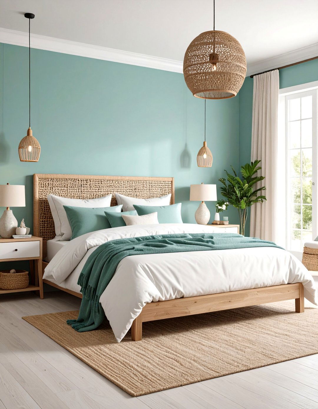 Seafoam Green Light Green Bedroom Retreat - 20 Light Green Bedroom Ideas