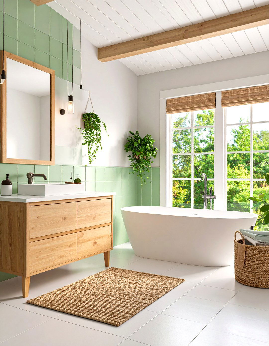 Seafoam Green Tile Bathroom Coastal Calm - 20 Green Tile Bathroom Ideas