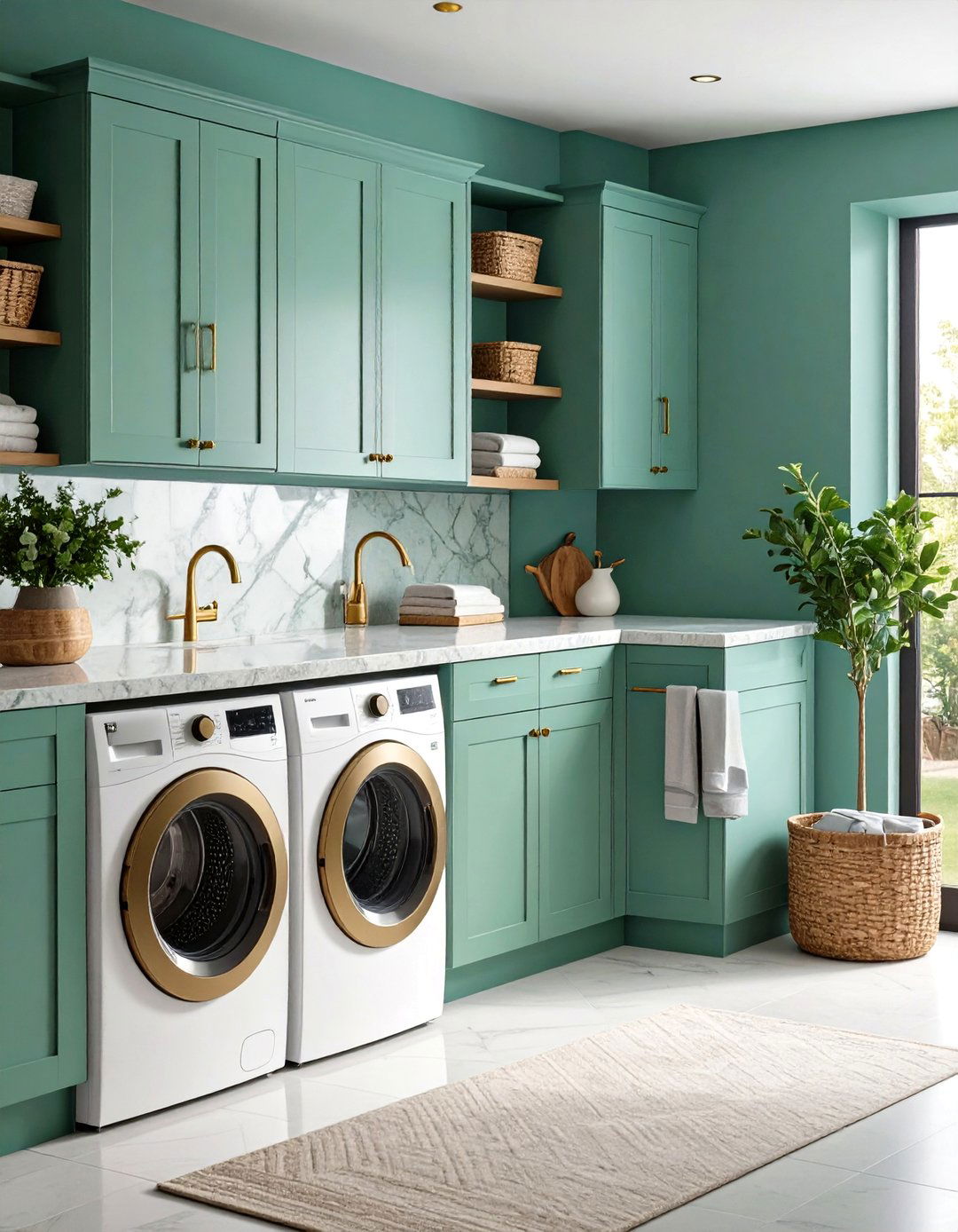 Seafoam Splash with Rainwashed - 20 Laundry Room Paint Ideas