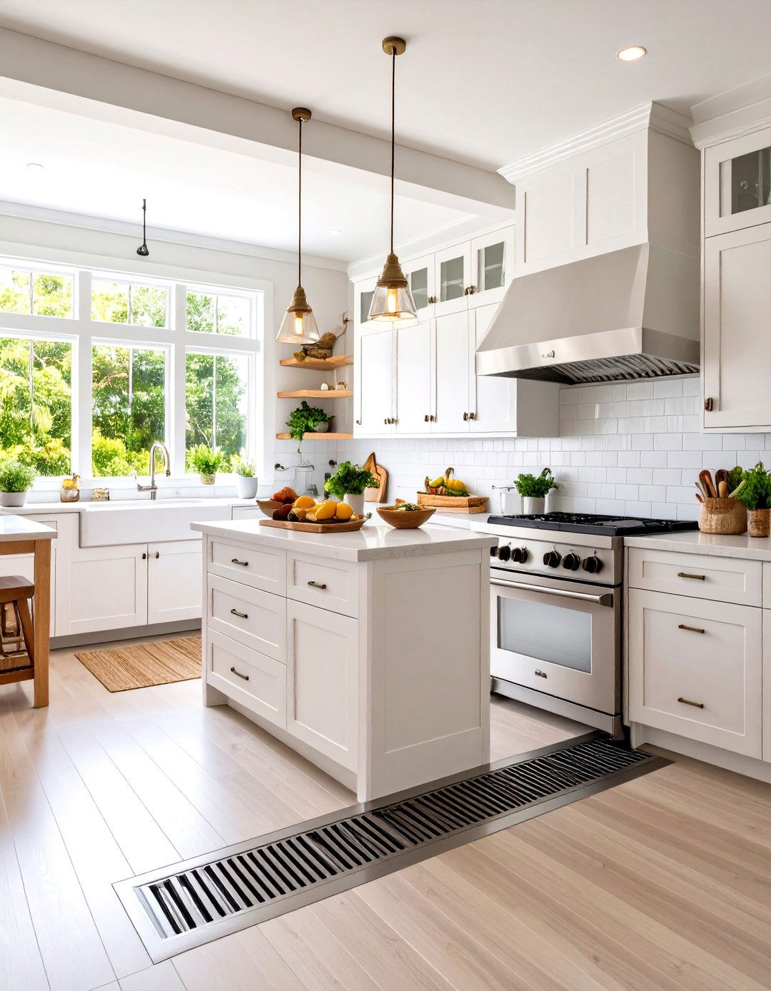 Seafood Prep Dirty Kitchen with Floor Drain - 20 Dirty Kitchen Ideas