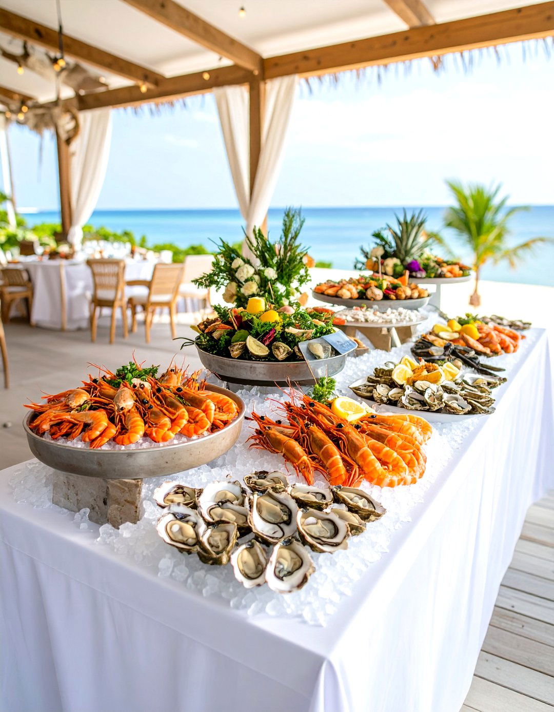 Seafood Wedding Buffet Raw Bar Paradise - 20 Wedding Buffet Ideas