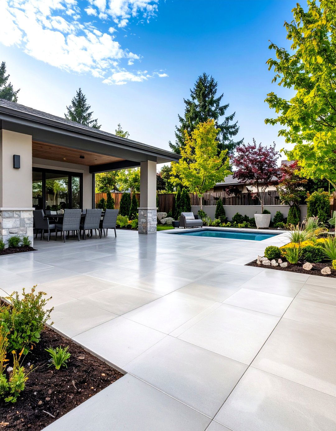 Sealed and Protected Concrete Patio Maintenance - 20 Concrete Patio Ideas on a Budget